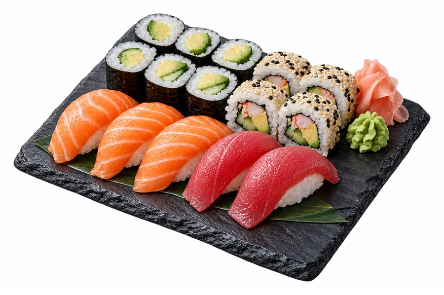 Assortiment de sushi à partager
